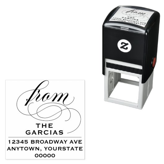 フエレガントライ差出人住所 セルフインキングスタンプ (インサイチュ)