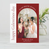 フエレガント最高のレンズGalentines day Bestie写真 シーズンカード (スタンド正面)