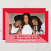 フエレガント最高のレンドズ・ガレンティンの日のベスティー写真 シーズンカード (正面/裏面)