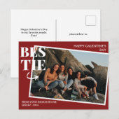 フエレガント最高のレンドズ・ガレンティンの日のベスティー写真 シーズンポストカード (正面/裏面)