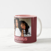 フエレガント最高のレンドズ・ガレンティンの日のベスティー写真 ツートーンマグカップ (正面右)