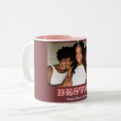 フエレガント最高のレンドズ・ガレンティンの日のベスティー写真 ツートーンマグカップ (正面左)