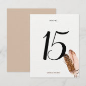 フエ illustration 水彩 テーブルナンバーカード 招待状 (正面/裏面)