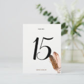 フエ illustration 水彩 テーブルナンバーカード 招待状 (スタンド正面)