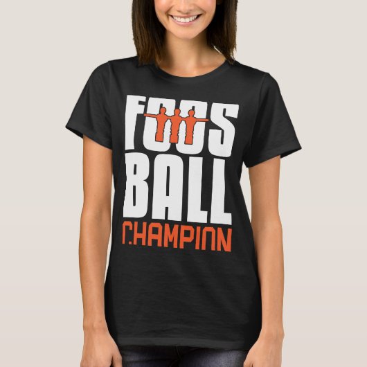 フォアボールのチャンピオンテーブルサッカーのフォアボール選手 Tシャツ (正面)