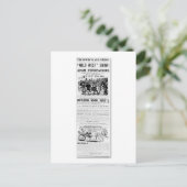 フォアポーチのワイルドウェスト・ショー広告 ポストカード (スタンド正面)