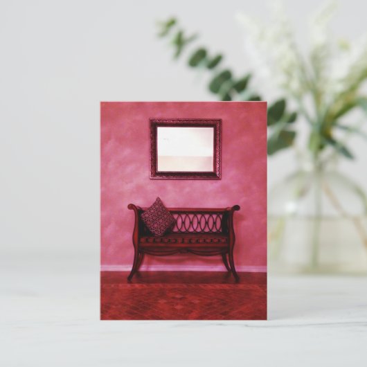 フォイエエレガントセットシート鏡インテリアデザイン ポストカード (スタンド正面)