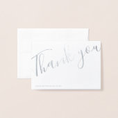 フォイルありがとうございますノートカード 箔カード (裏面封筒付き)