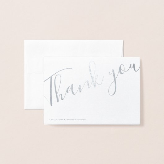 フォイルありがとうございますノートカード 箔カード (裏面封筒付き)