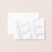 フォイルありがとうございますノートカード 箔カード (封筒付き正面)