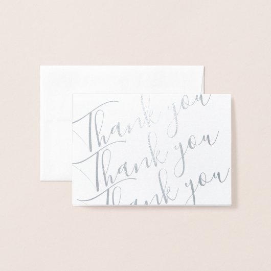 フォイルありがとうございますノートカード 箔カード (封筒付き正面)