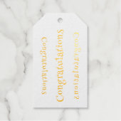 フォイルおめでとうメッセージカード ギフトタグ (正面)