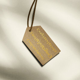 フォイルおめでとうメッセージカード ギフトタグ