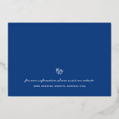 フォイルお洒落フォトセーブ・ザ・デート案内 箔招待状 (裏面)