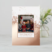 フォイルきらきら光るクリスマスカードテンプレートカスタムホリデイ 箔シーズンカード (立ち正面)