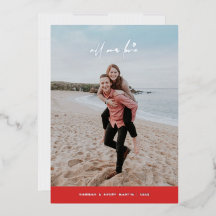 フォイルすべての愛バレンタインデーのカード – 赤