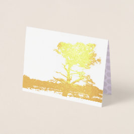 フォイルの木の影 箔カード