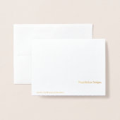 フォイルの木の影 箔カード (裏面封筒付き)