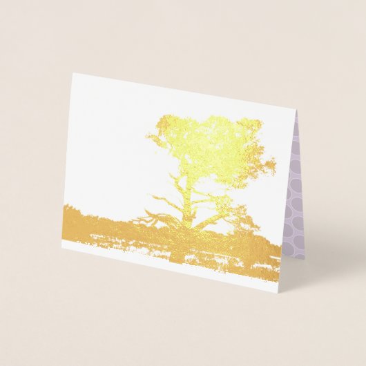 フォイルの木の影 箔カード (正面)