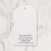 フォイルぶら下がったド・フラワーズのイヤリング・ディスプレイ・カード ギフトタグ (裏面)