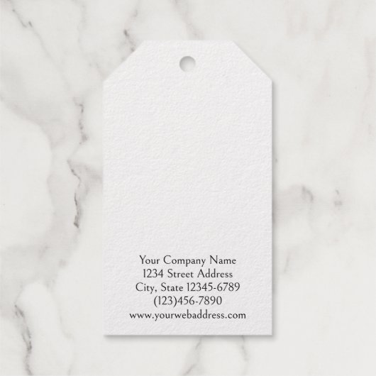 フォイルぶら下がったド・フラワーズのイヤリング・ディスプレイ・カード ギフトタグ (裏面)