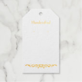 フォイルぶら下がったド・フラワーズのイヤリング・ディスプレイ・カード ギフトタグ (正面)