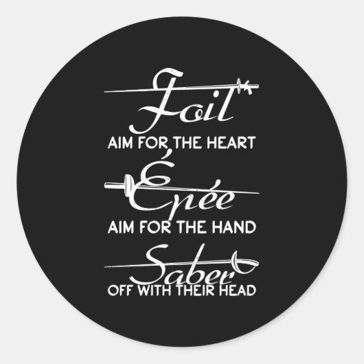 フォイルエペサベルフェンシング剣定義式剣士 ラウンドシール (正面)