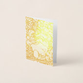 フォイルエレガントイースターラビットチャーチブランチカスタム 箔カード (正面)