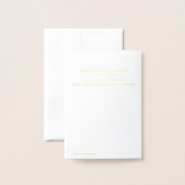 フォイルエレガントイースターラビットチャーチブランチカスタム 箔カード (裏面封筒付き)