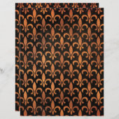 フォイルエレガントエフェクト（紋章の）フラ・ダ・リパターン（の模様が）ある紙 (正面/裏面)