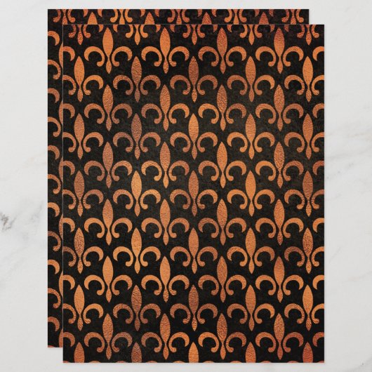 フォイルエレガントエフェクト（紋章の）フラ・ダ・リパターン（の模様が）ある紙 (正面/裏面)