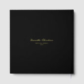 フォイルエレガントスクリプトが永遠に我々を歓迎結婚する ゲストブック (裏面)