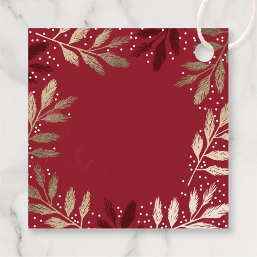 フォイルエレガントブランズメリークリスマスホリデー フェイバータグ