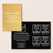 フォイルカードにブラックカラービジネスブランド 箔カード (ディスプレー)