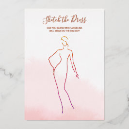 フォイルカードゲームブライダルシャワー。 箔招待状