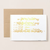 フォイルカード (裏面封筒付き)