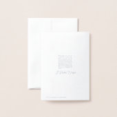 フォイルカード – ツカスタマイズリーとギフト (裏面封筒付き)