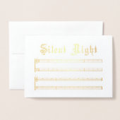 フォイルカー静かド 箔カード (封筒付き正面)