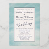 フォイルクラウド&スカイボホセーレ結婚式招待状 箔招待状 (正面)