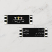 フォイルクロストリオ教ストライプの教 スキニー名刺 (正面/裏面)