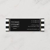 フォイルクロストリオ教ストライプの教 スキニー名刺 (裏面)