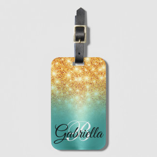 フォイルゴールデングリッター ラゲッジタグ