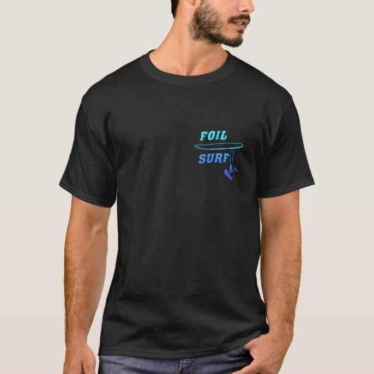 フォイルサーフィン サーファーデザイン 海の波乗り フォイル Tシャツ (正面)