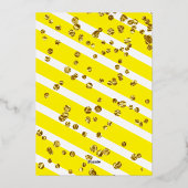 フォイルザレモンスクイーズブライダル 箔招待状 (裏面)