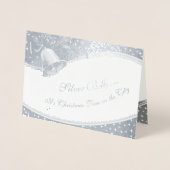 フォイルシルバーベルあなたの写真の内側 箔カード (正面)