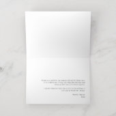 フォイルシンプルスエレガントプパーソナライズされたロ 箔グリーティングカード (内側レイダウン)