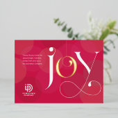 フォイルジョイオーナメントビジネスホリデーカード 箔シーズンカード (立ち正面)