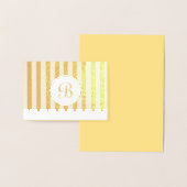 フォイルストライプのカード 箔カード (ディスプレー)