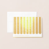 フォイルストライプのカード 箔カード (裏面封筒付き)