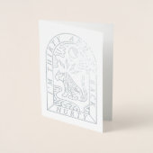 フォイルタイガーバックハーティおもしろい30th誕生日カード 箔カード (正面)